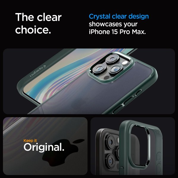 Spigen iPhone 15 Pro Max Skal Ultra Hybrid Frost Green