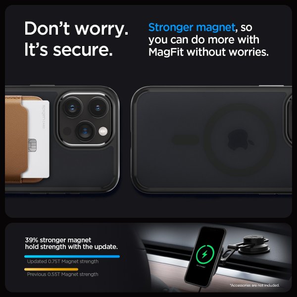 Spigen iPhone 15 Pro Max Skal Ultra Hybrid MagFit Frost Black