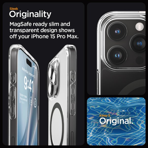 Spigen iPhone 15 Pro Max Skal Ultra Hybrid MagFit Graphite