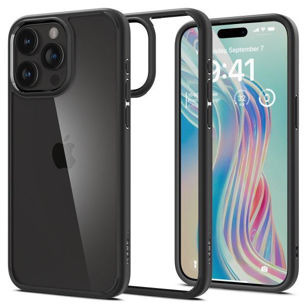 Spigen iPhone 15 Pro Max Skal Ultra Hybrid Matte Matte Black