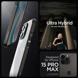 Spigen iPhone 15 Pro Max Skal Ultra Hybrid Matte Matte Black
