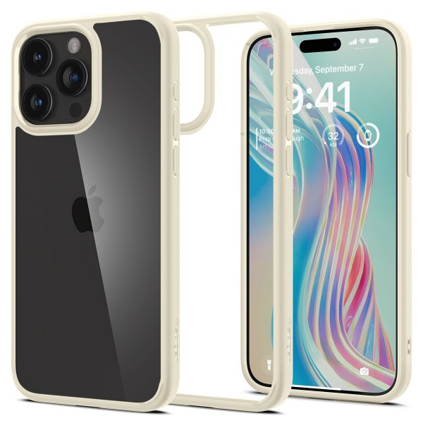 Spigen iPhone 15 Pro Max Skal Ultra Hybrid Mute Beige