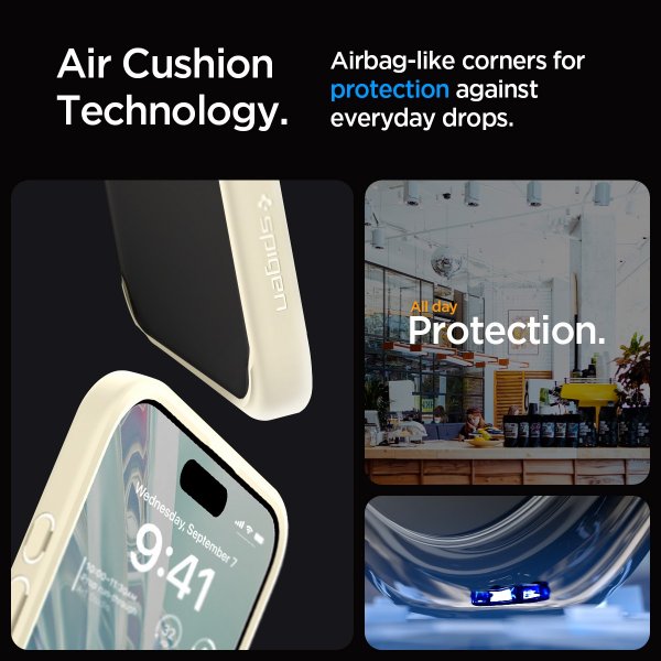 Spigen iPhone 15 Pro Max Skal Ultra Hybrid Mute Beige