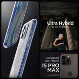 Spigen iPhone 15 Pro Max Skal Ultra Hybrid Sky Crystal