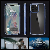 Spigen iPhone 15 Pro Max Skal Ultra Hybrid Sky Crystal