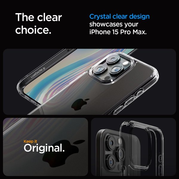 Spigen iPhone 15 Pro Max Skal Ultra Hybrid Space Crystal