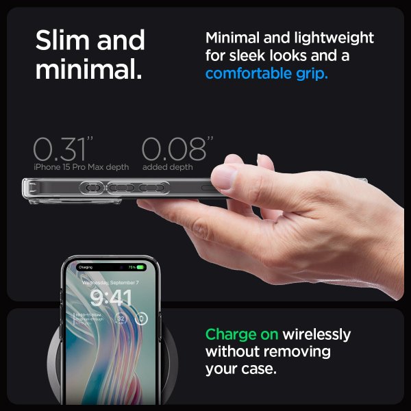 Spigen iPhone 15 Pro Max Skal Ultra Hybrid Space Crystal