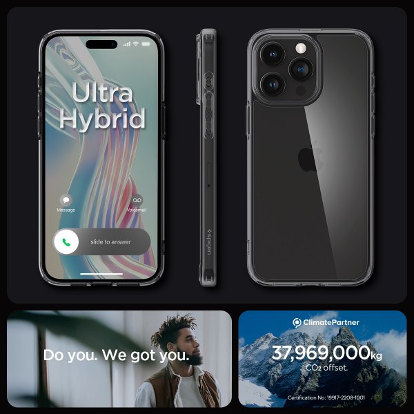 Spigen iPhone 15 Pro Max Skal Ultra Hybrid Space Crystal