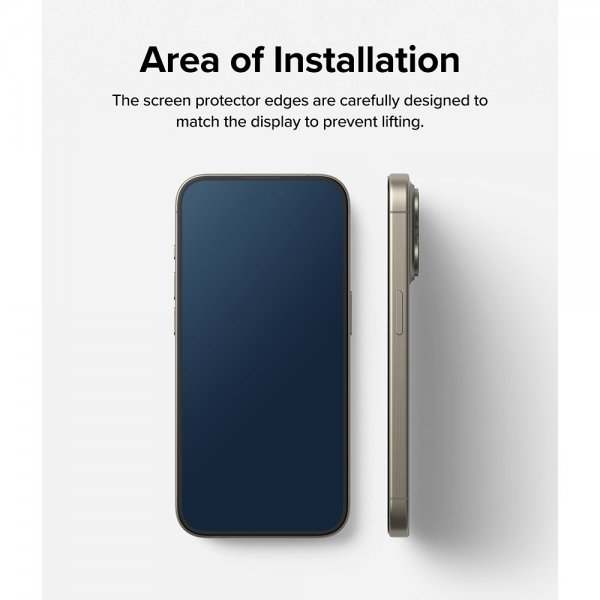 Ringke iPhone 15 Pro Max Skärmskydd Easy Slide 2-pack