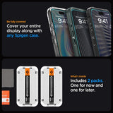Spigen iPhone 15 Pro Max Skärmskydd GLAS.tR EZ Fit 2-pack