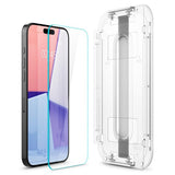 Spigen iPhone 15 Pro Max Skärmskydd GLAS.tR EZ Fit 2-pack