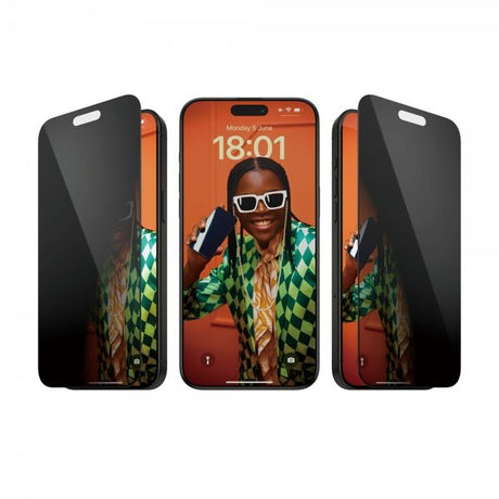 PanzerGlass iPhone 15 Pro Max Skärmskydd Ultra-Wide Fit Privacy EasyAligner