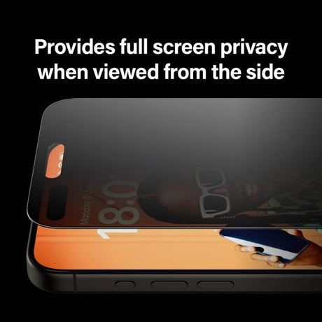 PanzerGlass iPhone 15 Pro Max Skärmskydd Ultra-Wide Fit Privacy EasyAligner