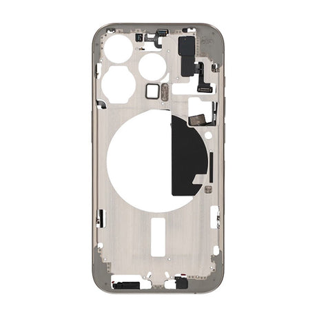 iPhone 15 Pro Mittenram med smådelar OEM - Naturlig Titan