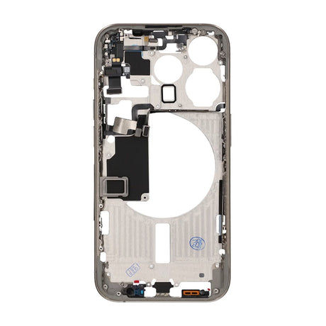 iPhone 15 Pro Mittenram med smådelar OEM - Naturlig Titan