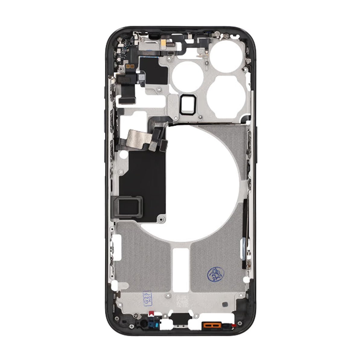 iPhone 15 Pro Mittenram med smådelar OEM - Titansvart
