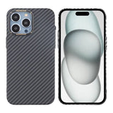 iPhone 15 Pro Skal Kolfibermönster Svart