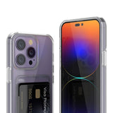 Rvelon iPhone 15 Pro Skal Korthållare Transparent