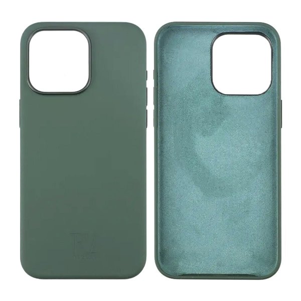 Rvelon iPhone 15 Pro Skal Silikon Grön