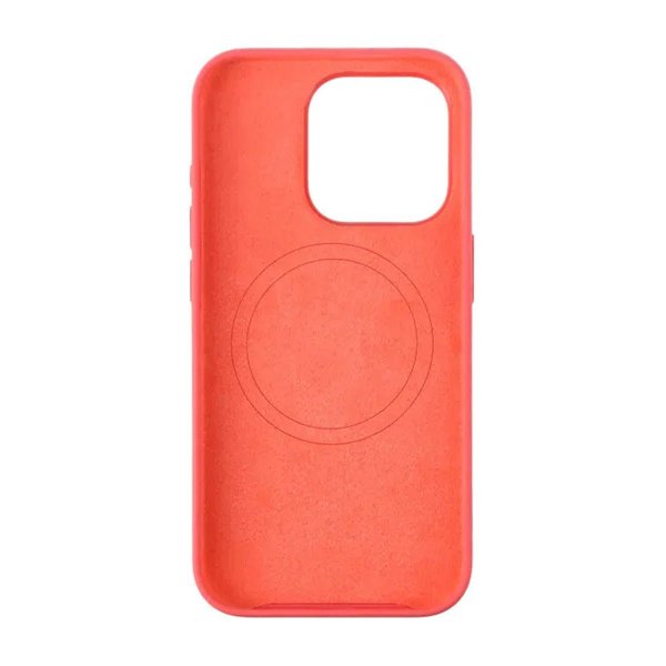 Rvelon iPhone 15 Pro Skal Silikon MagSafe Röd