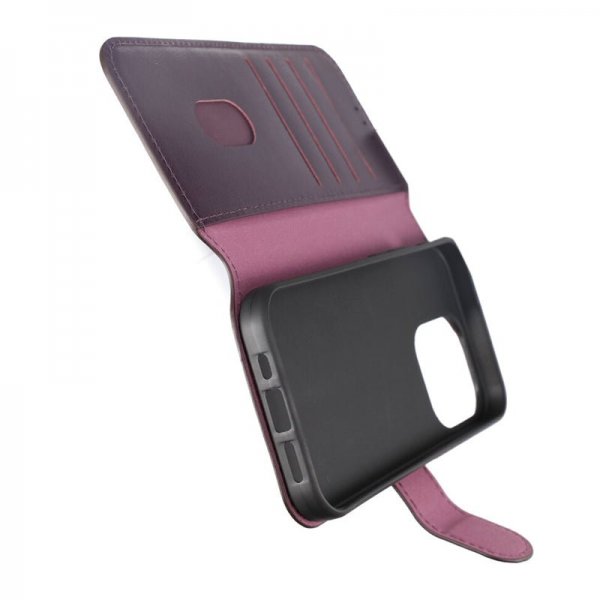 Rvelon iPhone 15 Pro Fodral Äkta Läder Lila