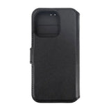 Rvelon iPhone 15 Pro Fodral Äkta Läder Svart