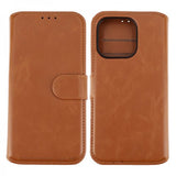 Rvelon iPhone 15 Pro Fodral Magnetiskt Avtagbart Skal Brun