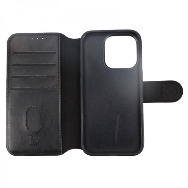 Rvelon iPhone 15 Pro Fodral 4 Kortfack MagSafe Svart