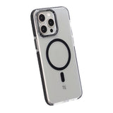 Rvelon iPhone 15 Pro Skal TPU MagSafe Svart Transparent