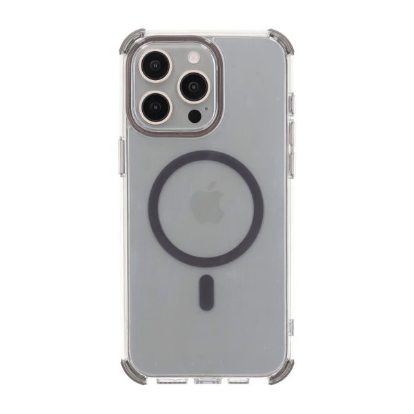 Rvelon iPhone 15 Pro Skal Förstärkta Hörn Grå