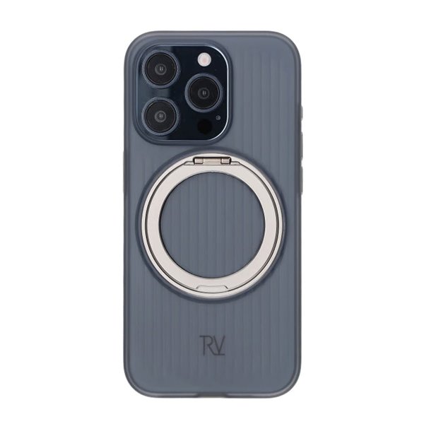 Rvelon iPhone 15 Pro Skal Roterbart MagSafe Stativ Grå