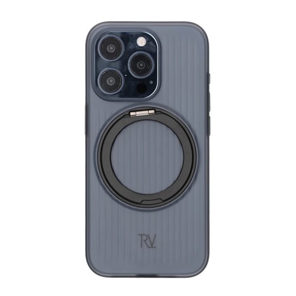 Rvelon iPhone 15 Pro Skal Roterbart MagSafe Stativ Svart
