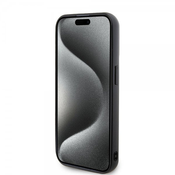 Karl Lagerfeld iPhone 15 Pro Skal 3D Rubber Karl & Choupette Svart