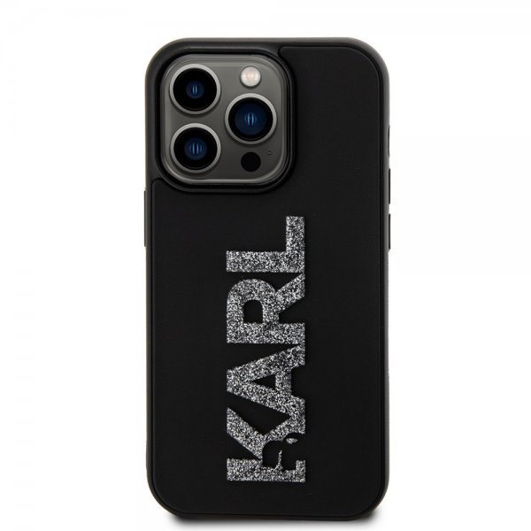 Karl Lagerfeld iPhone 15 Pro Skal 3D Rubber Karl Svart