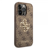 Guess iPhone 15 Pro Skal 4G Logo Brun