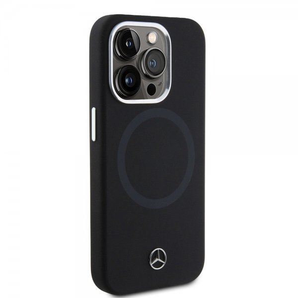 Mercedes Benz iPhone 15 Pro Skal Bicolor MagSafe Svart