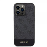 Guess iPhone 15 Pro Skal Bottom Stripe MagSafe Svart