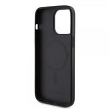 Guess iPhone 15 Pro Skal Bottom Stripe MagSafe Svart