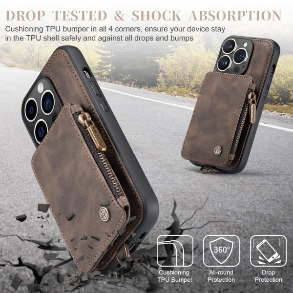 CaseMe iPhone 15 Pro Skal C20 Series Kaffe