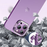 X-Level iPhone 15 Pro Skal Camera Frame Kickstand Transparent