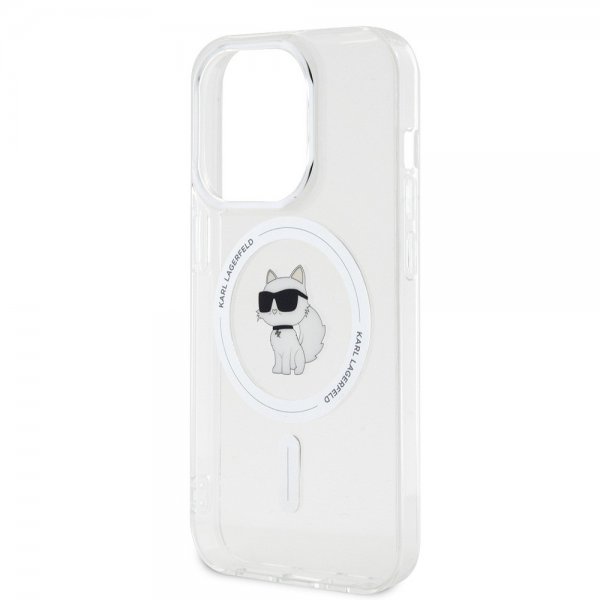 Karl Lagerfeld iPhone 15 Pro Skal Choupette MagSafe Transparent