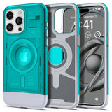 Spigen iPhone 15 Pro Skal Classic C1 MagFit Bondi Blue