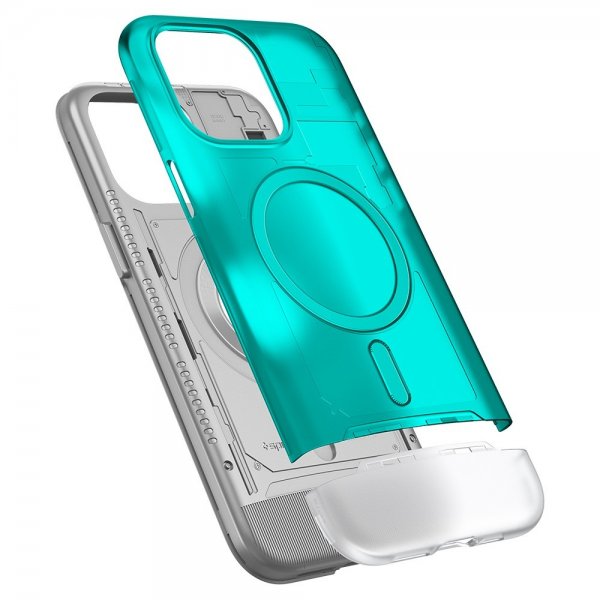 Spigen iPhone 15 Pro Skal Classic C1 MagFit Bondi Blue