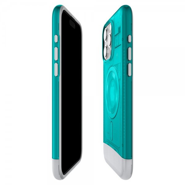 Spigen iPhone 15 Pro Skal Classic C1 MagFit Bondi Blue