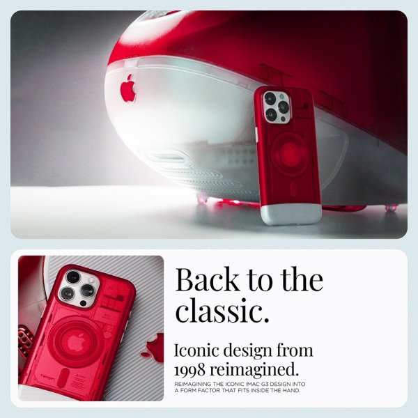Spigen iPhone 15 Pro Skal Classic C1 MagFit Ruby