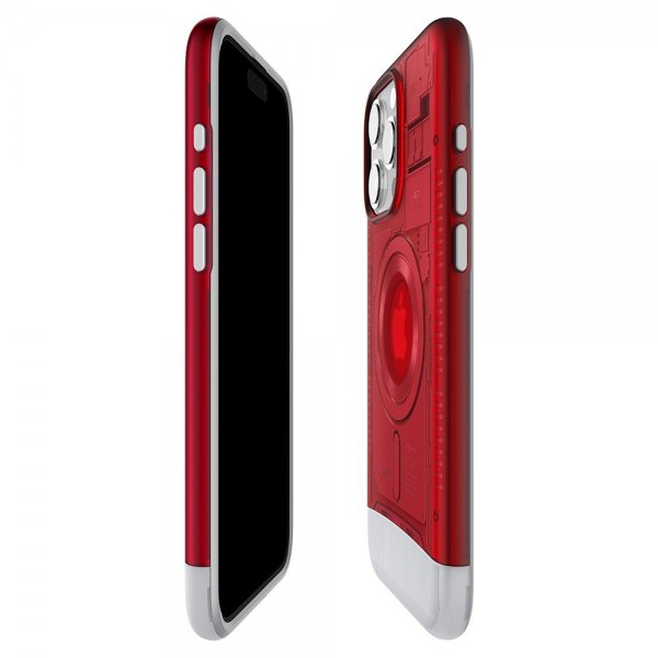 Spigen iPhone 15 Pro Skal Classic C1 MagFit Ruby