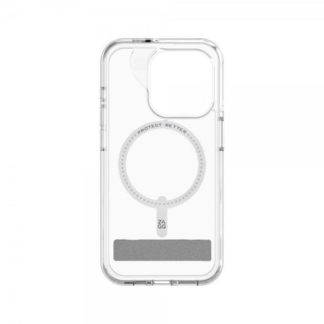 ZAGG iPhone 15 Pro Skal Crystal Palace Snap Kickstand Transparent