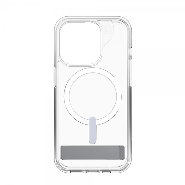 ZAGG iPhone 15 Pro Skal Crystal Palace Snap Kickstand Transparent