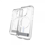 ZAGG iPhone 15 Pro Skal Crystal Palace Snap Kickstand Transparent