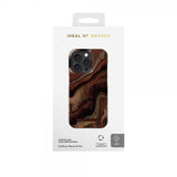 Ideal of Sweden iPhone 15 Pro Skal Fashion Case MagSafe Dark Amber Marble